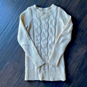 Cream cableknit sweater